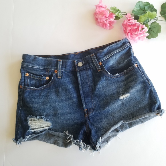 Levi's Pants - Levi's | 501 Button Fly High Waisted Shorts Sz 28